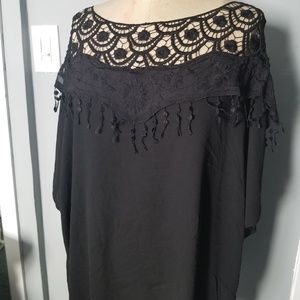 Chiffon lace blouse
